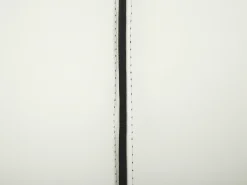 Letto ad acqua con LED Pelle naturale NANTES 140 x 200 cm Bianco sporco