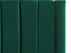 Letto ad acqua con panca contenitore Velluto NOYERS 140 x 200 cm Verde