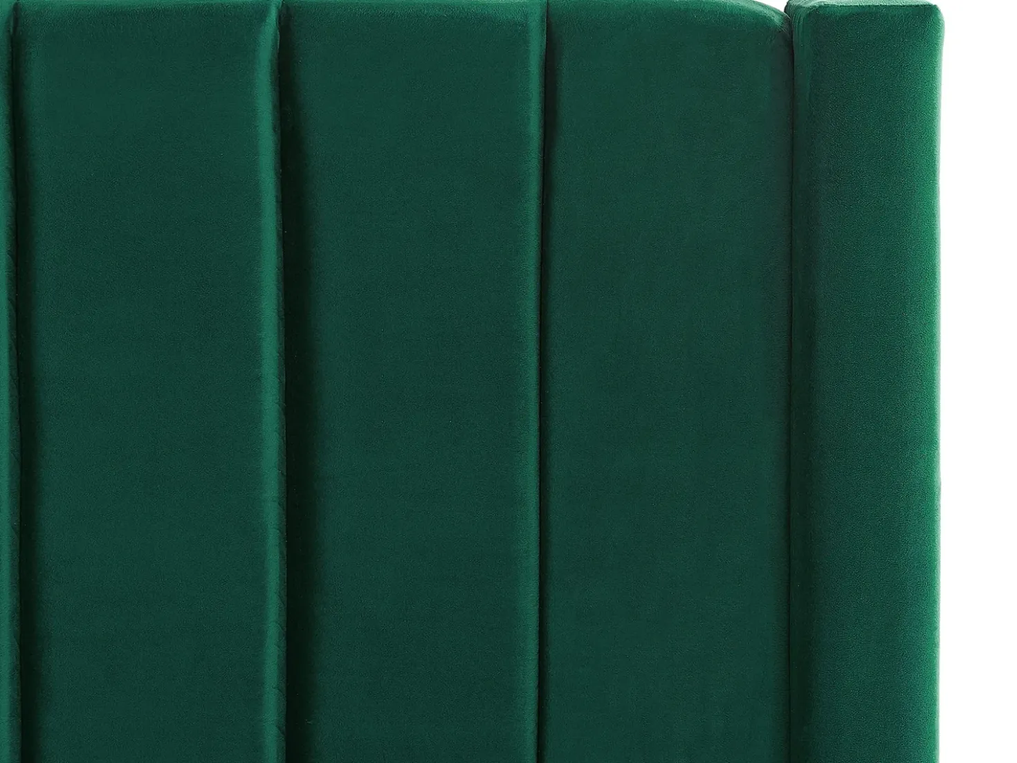 Letto ad acqua con panca contenitore Velluto NOYERS 140 x 200 cm Verde