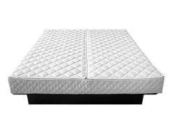 Letto ad acqua Tessuto VAUCLUSE 160 x 200 cm Bianco sporco