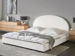 Letto ad acqua Tessuto VAUCLUSE 180 x 200 cm Bianco sporco