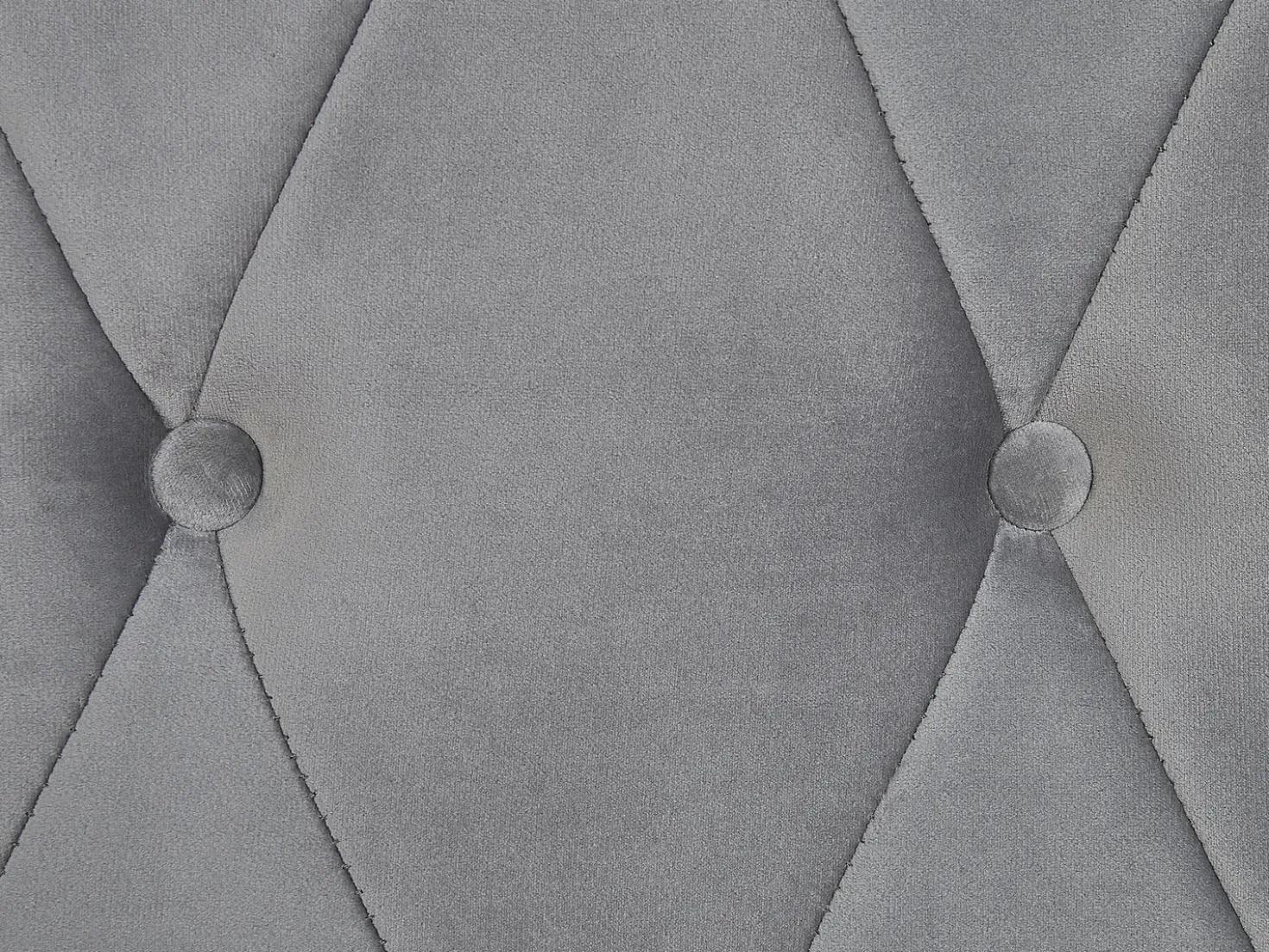 Letto ad acqua Velluto CAVAILLON 180 x 200 cm Grigio chiaro
