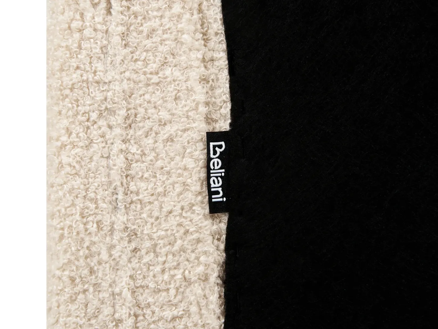 Letto Bouclé AMBILLOU 180 x 200 cm Beige