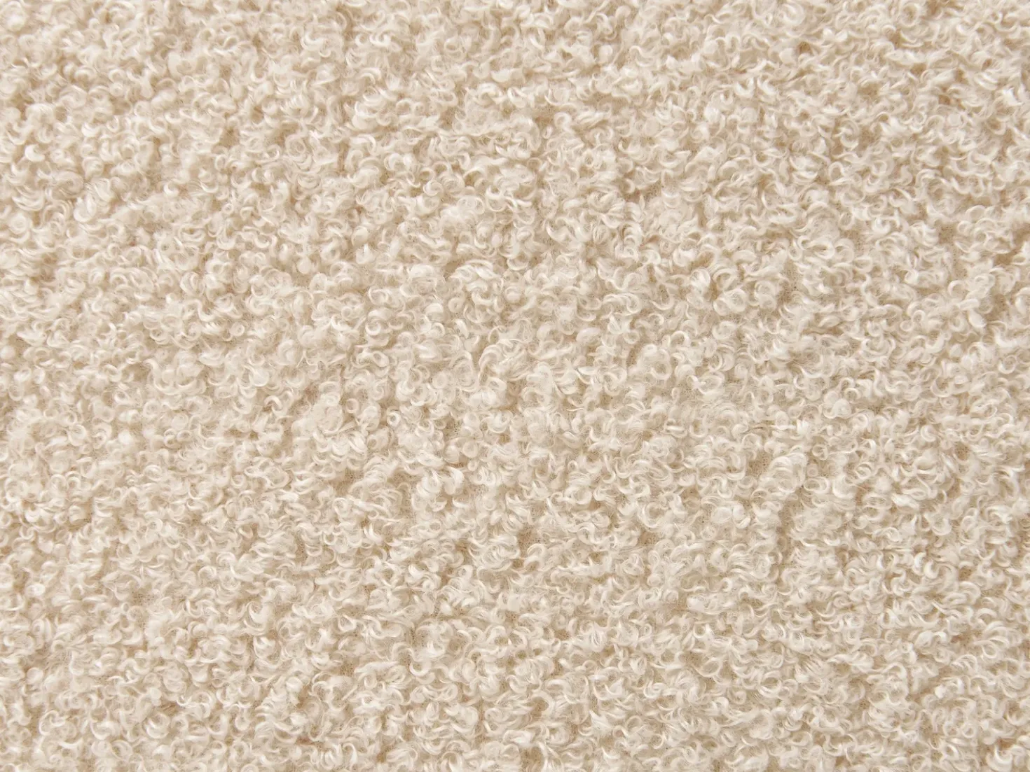 Letto Bouclé AMBILLOU 180 x 200 cm Beige