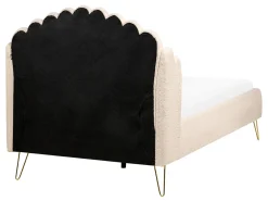 Letto Bouclé AMBILLOU 120 x 200 cm Beige