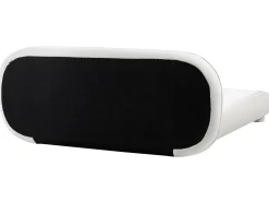 Letto Bouclé BAYEL 180 x 200 cm Bianco sporco