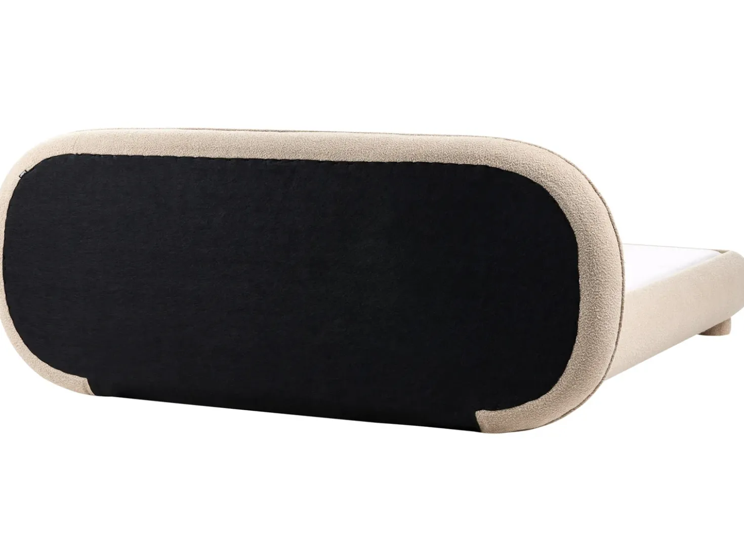Letto Bouclé BAYEL 180 x 200 cm Tortora