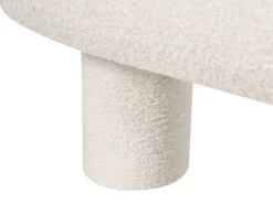 Letto Bouclé CRESSAT 180 x 200 cm Bianco sporco
