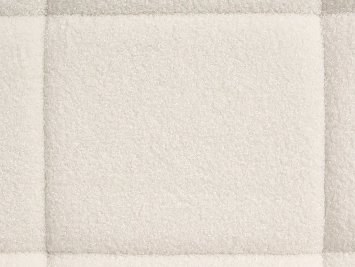 Letto Bouclé CRESSAT 180 x 200 cm Bianco sporco