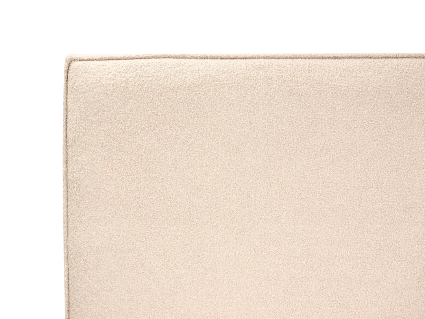 Letto Bouclé IZERNORE 140 x 200 cm Beige