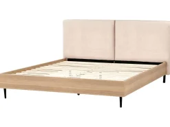 Letto Bouclé LIMANTON 180 x 200 cm Beige