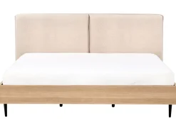 Letto Bouclé LIMANTON 180 x 200 cm Beige