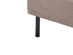 Letto Bouclé MARGUT 180 x 200 cm Tortora