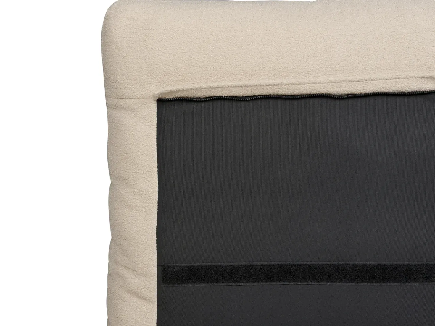 Letto Bouclé MELLE 180 x 200 cm Beige