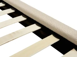 Letto Bouclé MELLE 180 x 200 cm Beige