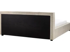 Letto Bouclé MIRANDE 180 x 200 cm Tortora