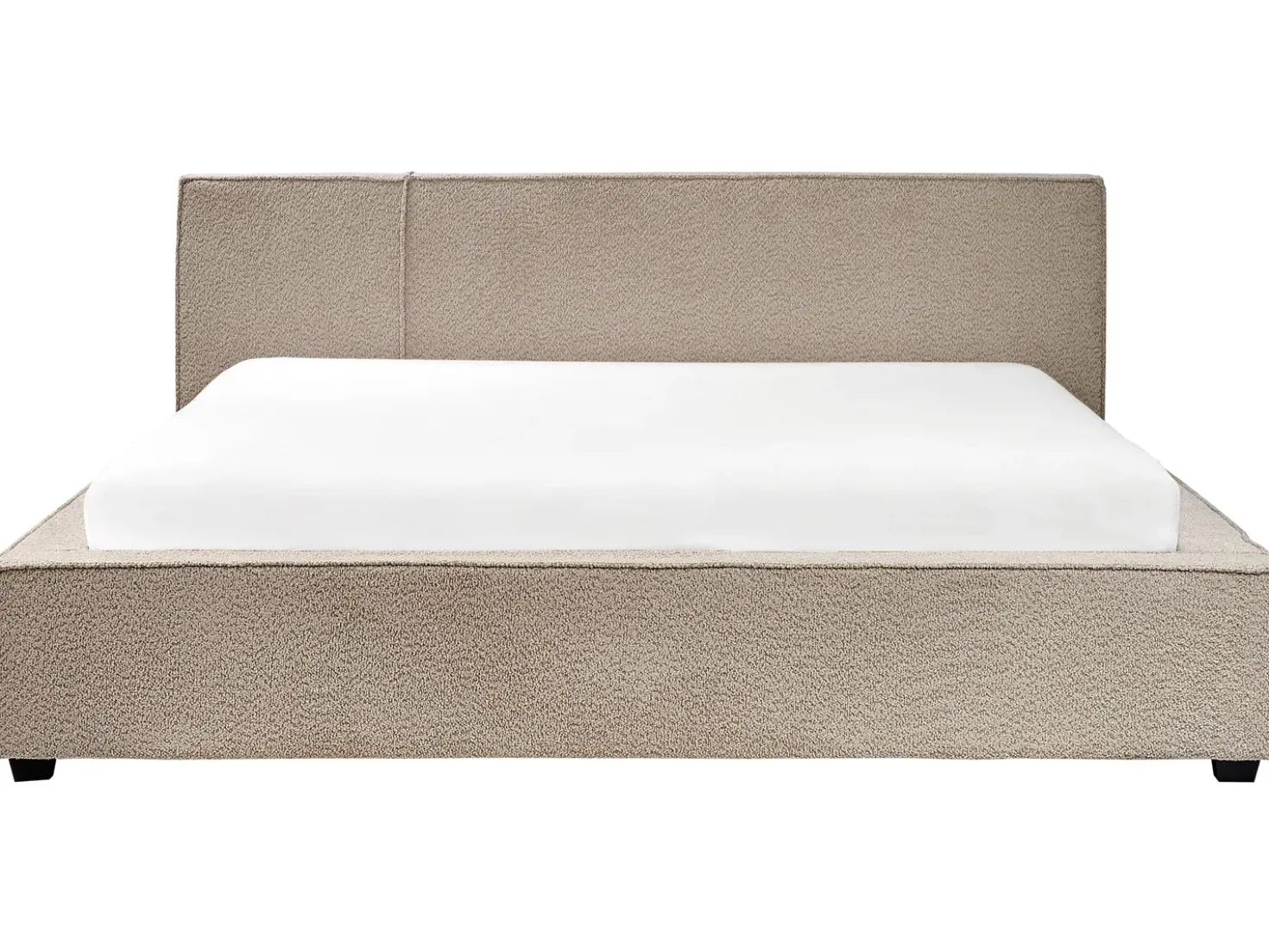 Letto Bouclé MIRANDE 180 x 200 cm Tortora