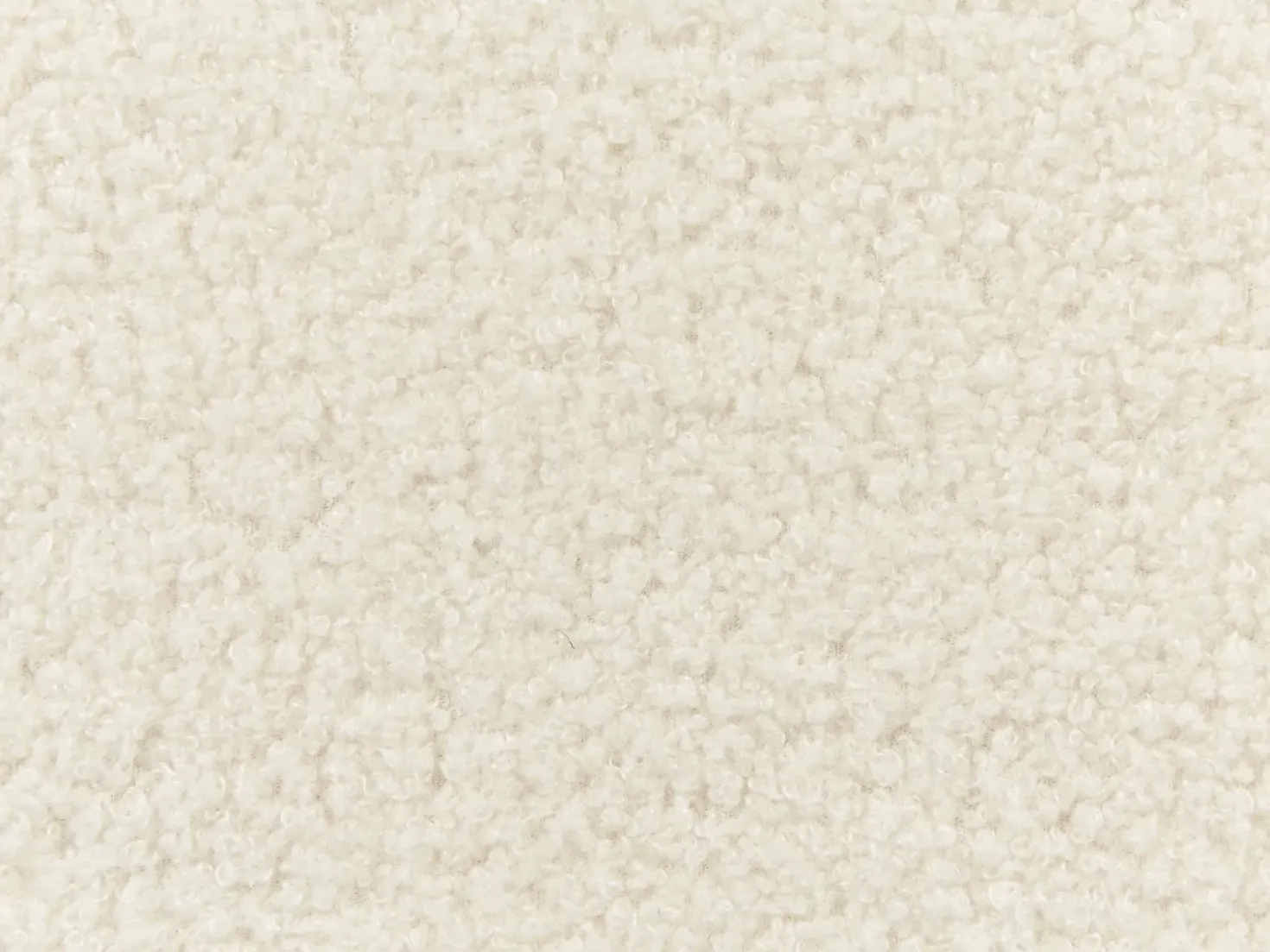 Letto Bouclé VALOGNES 180 x 200 cm Bianco sporco