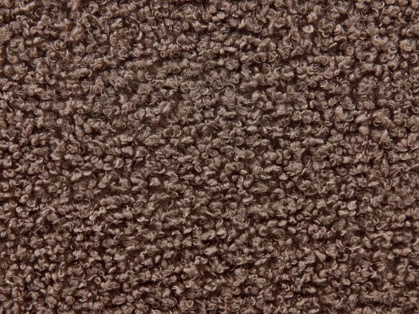 Letto Bouclé VALOGNES 180 x 200 cm Marrone