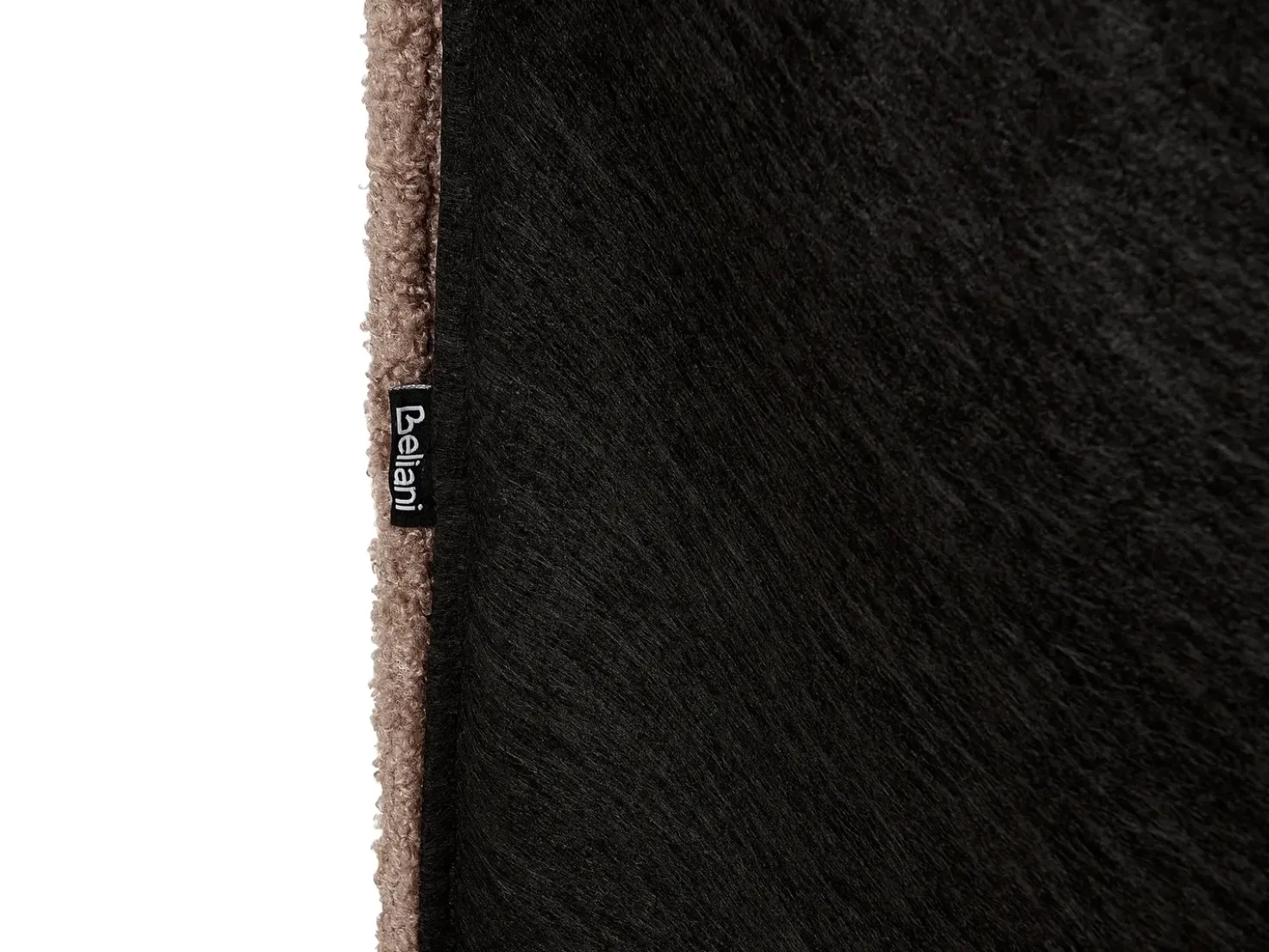 Letto Bouclé VALOGNES 180 x 200 cm Marrone