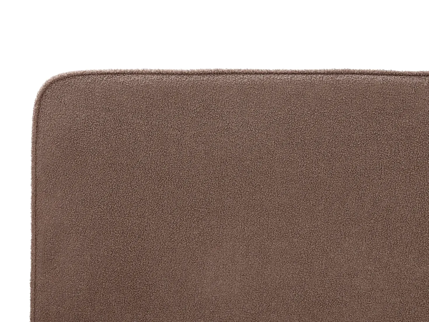 Letto Bouclé VALOGNES 180 x 200 cm Marrone