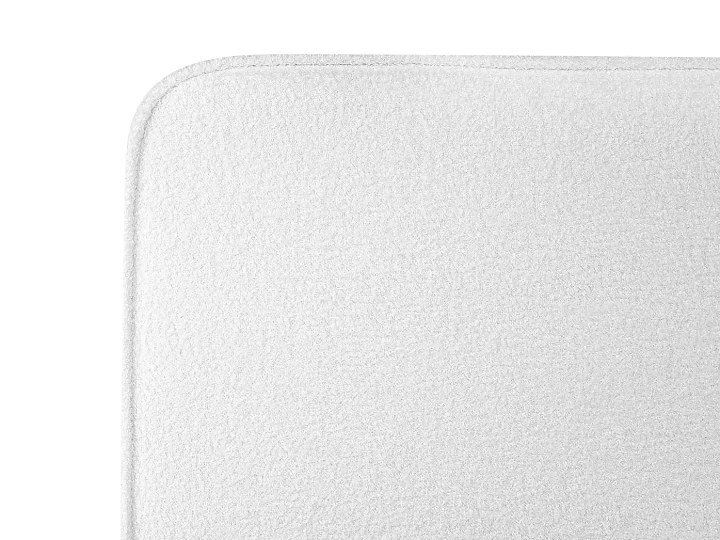 Letto Bouclé VALOGNES 180 x 200 cm Bianco sporco