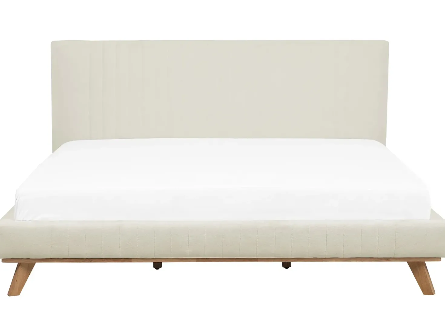 Letto Ciniglia TALENCE 180 x 200 cm Beige chiaro