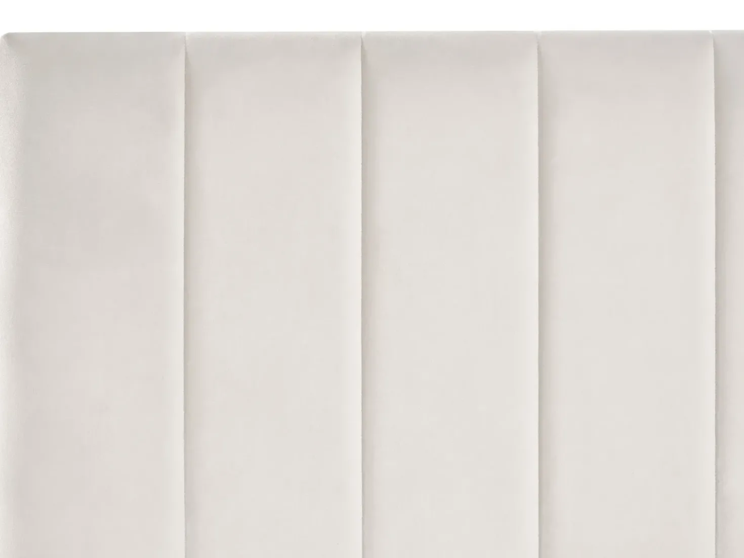 Letto con cassetti contenitori Velluto LONZAC 180 x 200 cm Bianco sporco