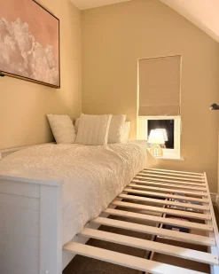 Letto con cassetti contenitori Legno CAHORS 90 x 200 cm Bianco
