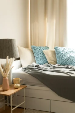 Letto con cassetti contenitori Legno CAHORS 90 x 200 cm Bianco