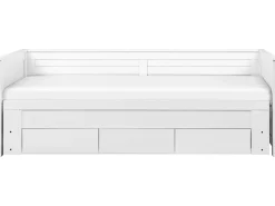 Letto con cassetti contenitori Legno CAHORS 90 x 200 cm Bianco