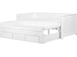 Letto con cassetti contenitori Legno CAHORS 90 x 200 cm Bianco