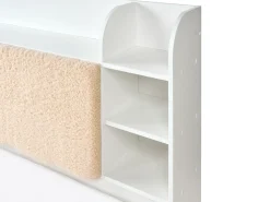 Letto con cassetti contenitori BIZOU 180 x 200 cm Bianco