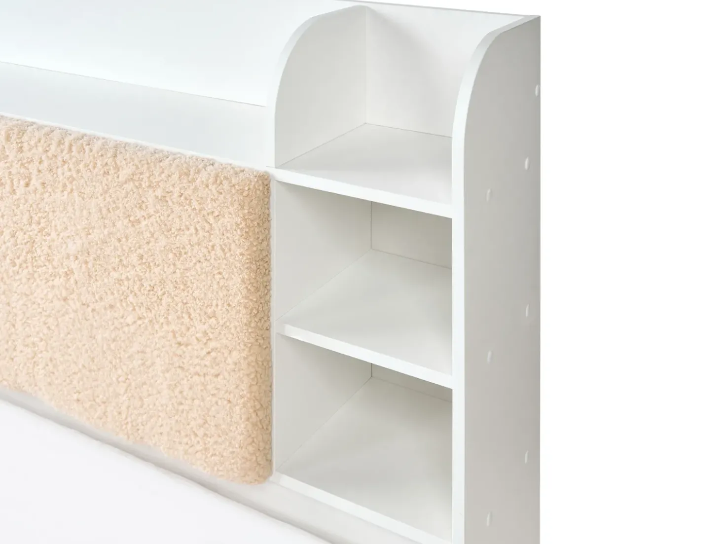 Letto con cassetti contenitori BIZOU 180 x 200 cm Bianco