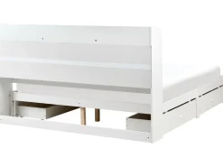 Letto con cassetti contenitori BIZOU 180 x 200 cm Bianco