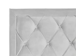 Letto con cassetti contenitori Velluto LIEVIN 180 x 200 cm Grigio chiaro