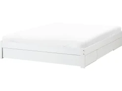 Letto con cassetti contenitore senza testata Legno GIAT 180 x 200 cm Bianco