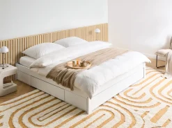 Letto con cassetti contenitore senza testata Legno GIAT 180 x 200 cm Bianco