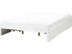 Letto con cassetti contenitore senza testata Legno GIAT 180 x 200 cm Bianco