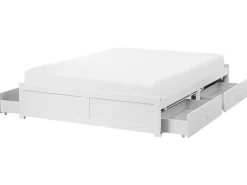 Letto con cassetti contenitore senza testata BRUX 180 x 200 cm Bianco