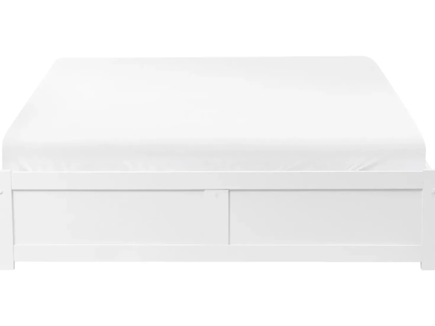 Letto con cassetti contenitore senza testata BRUX 180 x 200 cm Bianco