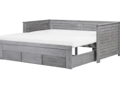 Letto con cassetti contenitori Legno CAHORS 90 x 200 cm Grigio