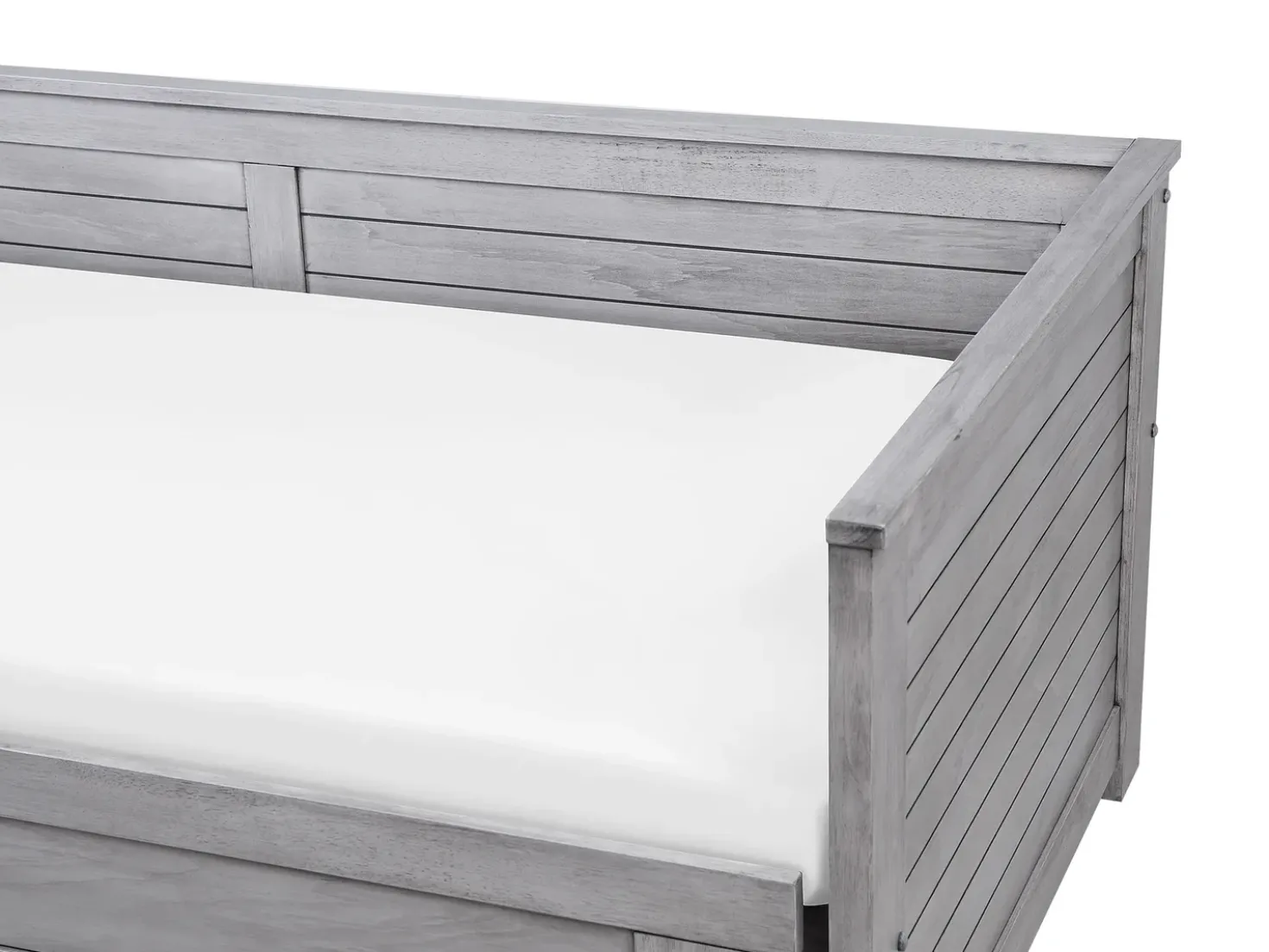 Letto con cassetti contenitori Legno CAHORS 90 x 200 cm Grigio