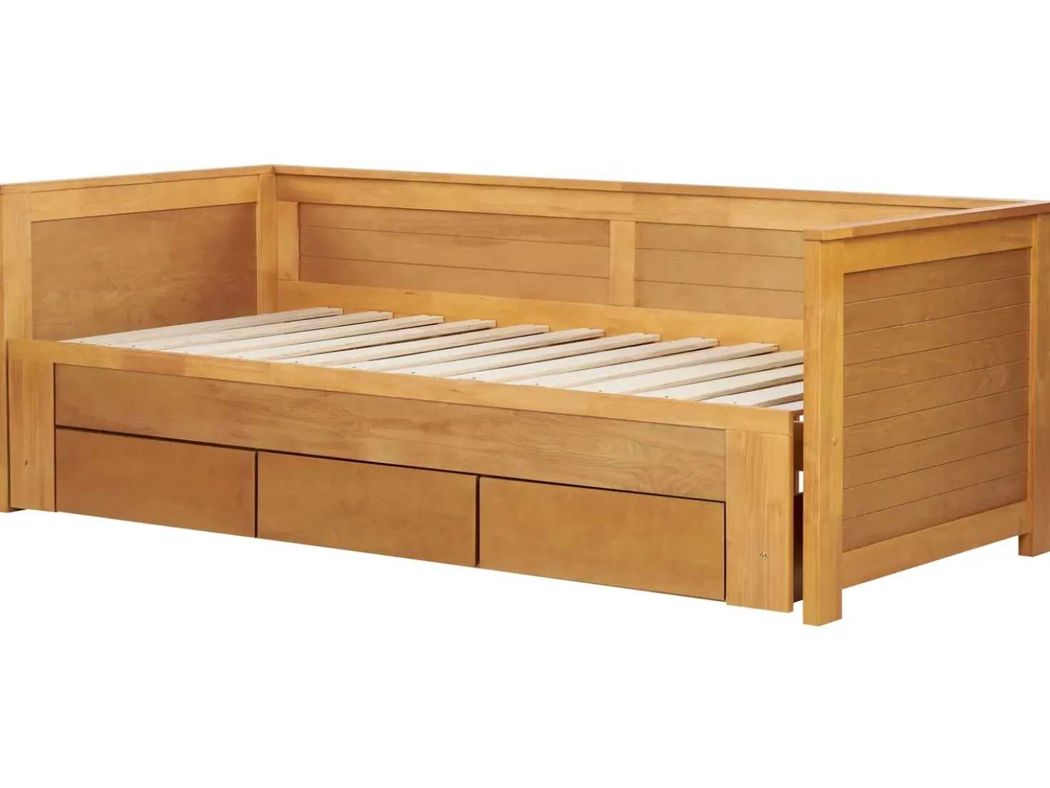 Letto con cassetti contenitori Legno CAHORS 90 x 200 cm Marrone