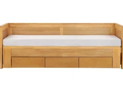 Letto con cassetti contenitori Legno CAHORS 90 x 200 cm Marrone