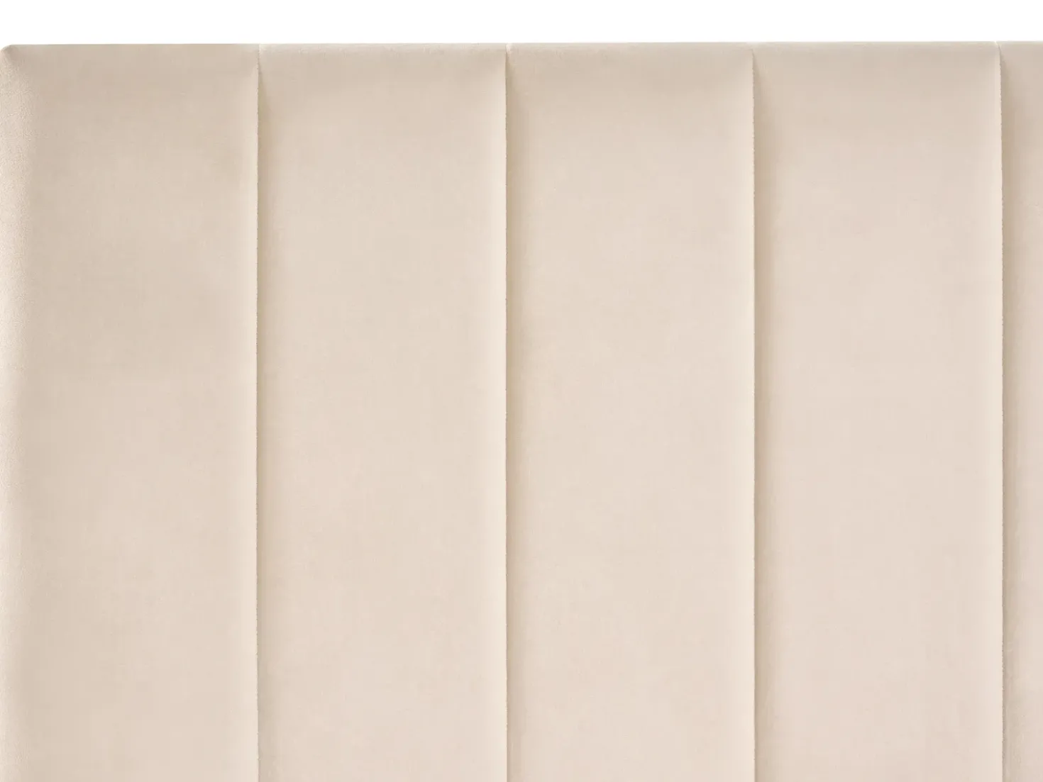 Letto con cassetti contenitori Velluto LONZAC 180 x 200 cm Beige