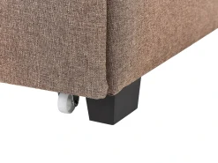 Letto con cassetti contenitori Tessuto LA ROCHELLE 180 x 200 cm Marrone