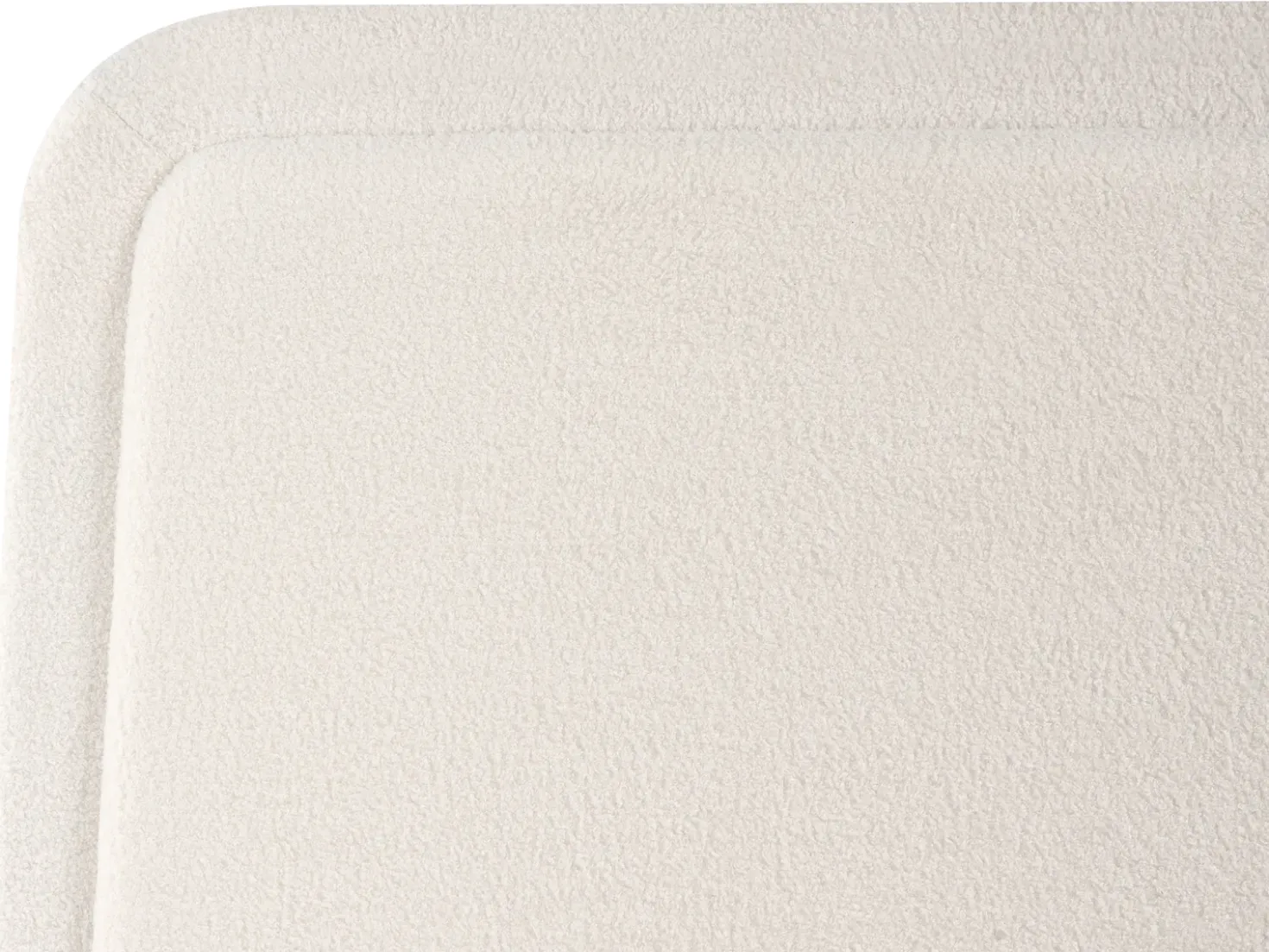 Letto con cassetti contenitori Bouclé SARDENT 180 x 200 cm Bianco sporco