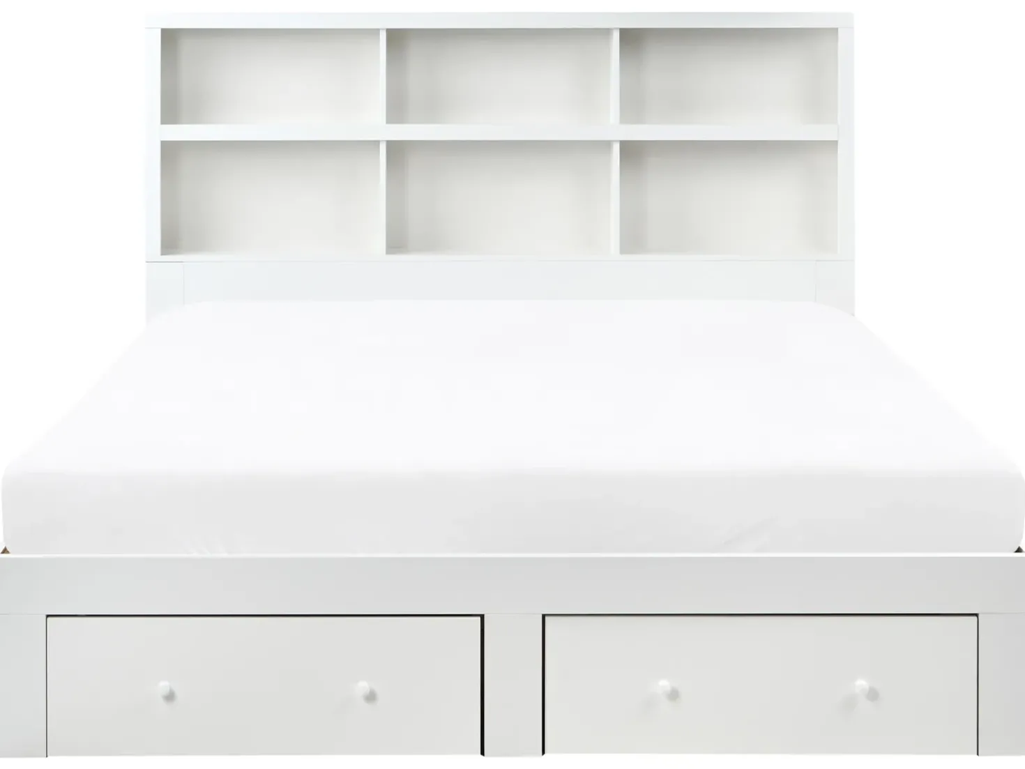 Letto con cassetti contenitori TARARE 180 x 200 cm Bianco