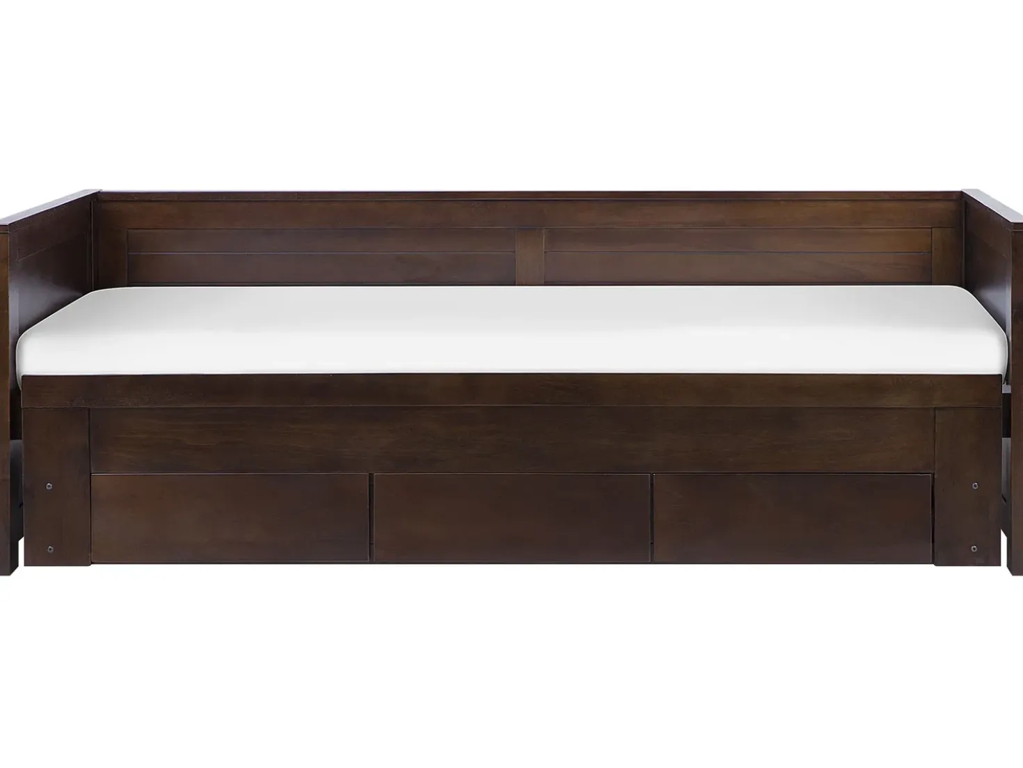 Letto con cassetti contenitori Legno CAHORS 90 x 200 cm Marrone scuro